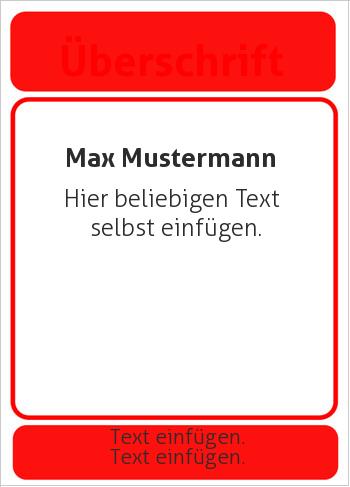 Flyer, Handzettelhier online gestalten Flyer, klassisch, Rot (Flyer, Rahmen)