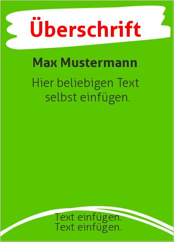 Flyer, Handzettelhier online gestalten Flyer, Farbstrich, Grün (Flyer, Rahmen)