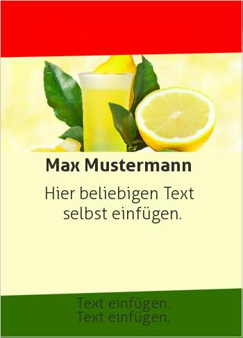 Flyer, Handzettel, Werbunghier online gestalten Flyer Limonade mit Zitrone (Flyer, Foto)