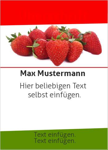 Flyer, Handzettel, Werbunghier online gestalten Flyer Erdbeeren (Flyer, Foto)
