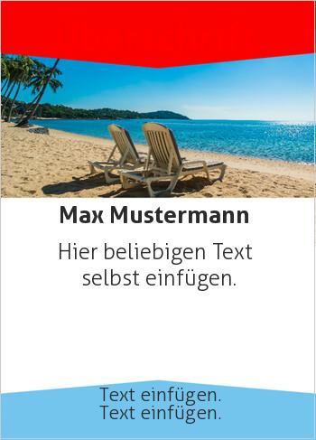 Werbeflyer, Strand, Karibik (Flyer, Foto)