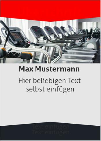 Flyer, Handzettel, Werbunghier online gestalten Flyer, Fitnessstudio (Flyer, Foto)