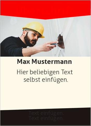Flyer, Handzettel, Werbunghier online gestalten Flyer, Bauhandwerk (Flyer, Foto)