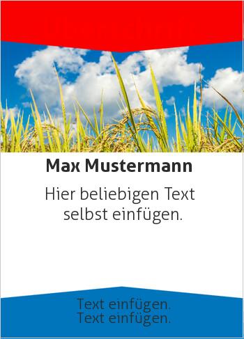 Flyer, Handzettel, Werbunghier online gestalten Flyer, Kornfeld (Flyer, Foto)